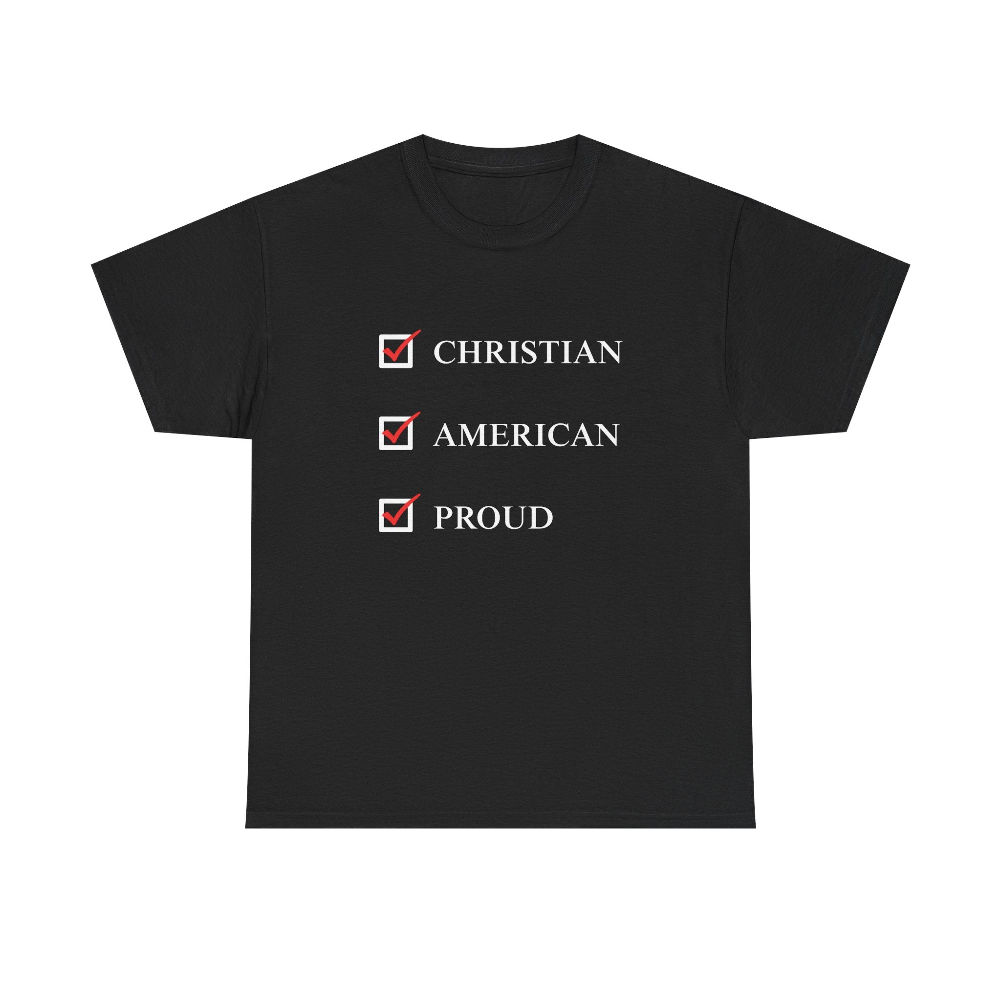 Black Proud Christian American men’s t-shirt
