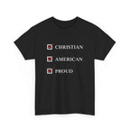 Black Proud Christian American men’s t-shirt